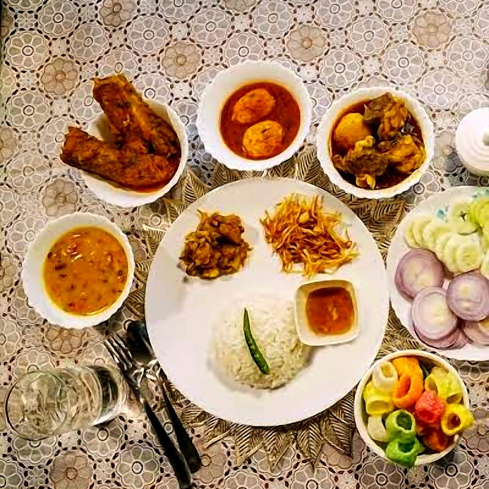 Home-style curry and rice